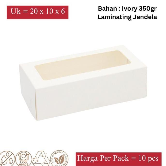 Box Kardus Kue / roti / serbaguna 20x10x6 berkualitas - laminating dof