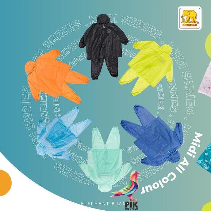 Jas Hujan Midi (Elephant Brand)