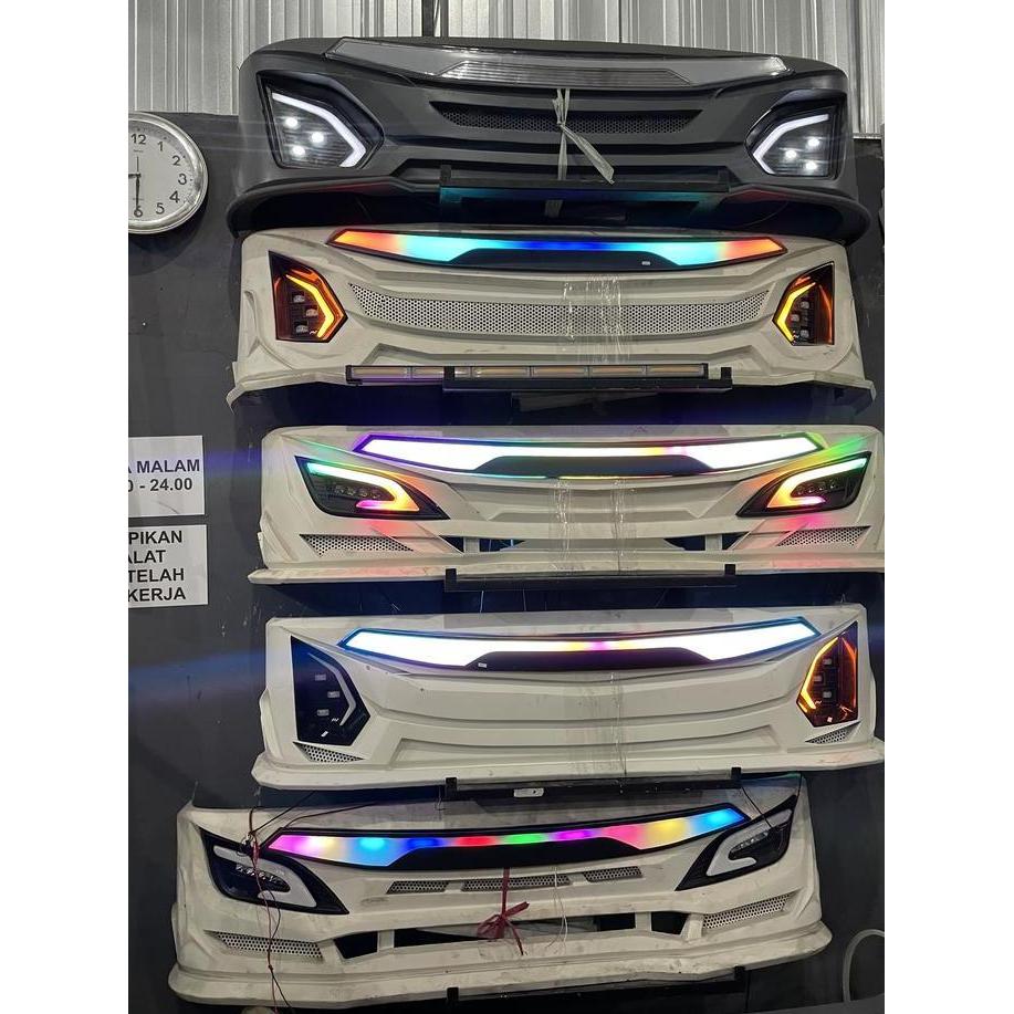 BEMPER DEPAN PATRIOT & JB5 TRUK & PICKUP PLAT BESI TEBAL POXY FINISH - CAR KENDARAAN DENGAN PIJAKAN 