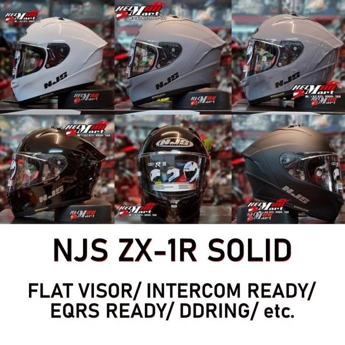NJS ZX-1R Solid - Helm NJS ZX1R FLAT VISOR