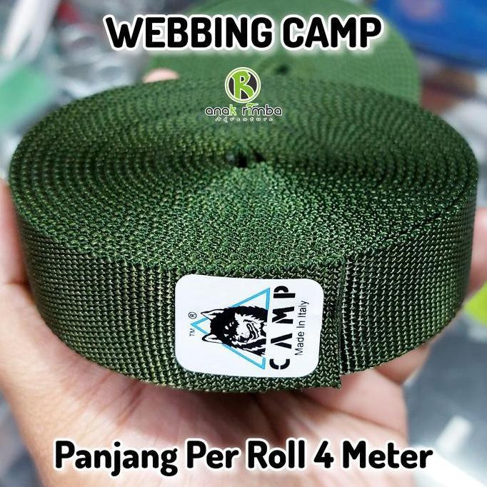 WEBBING CAMP TUBULAR  4 METER TALI PANJAT TALI HARNESS TALI TUBULAR NOT WEBBING BEAL