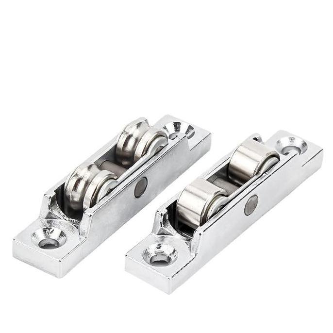 safiraolshop_ - roda pintu geser anti karat - zinc alloy sliding roller, roda sleding jendela geser 