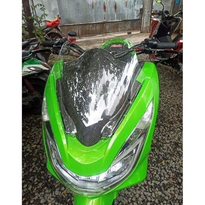 Windshield Honda Pcx 150 Cbu Led/Bohlam Thailand . Visor Pcx Cbu Asli