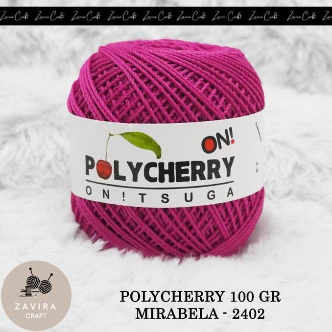 BENANG RAJUT POLYCHERRY ONITSUGA SERI PINK & UNGU 100 GR