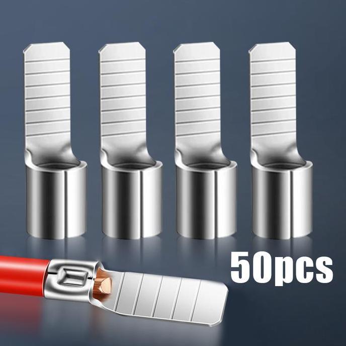 Promo 50Pcs Terminal Kabel Skun Gepeng Kuningan C45-2.5 Cod