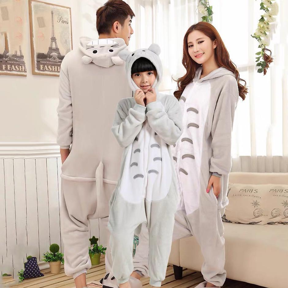 NEW BAJU ONESIE TOTORO CAT KUCING PIYAMA KOSTUM COSPLAY DEWASA ONESIE [terbaik][terlaris]