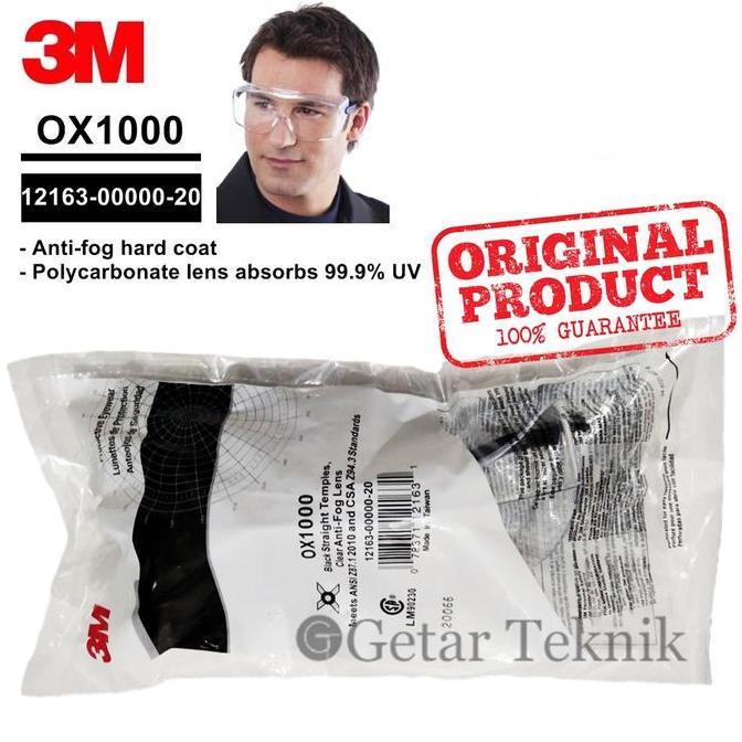 Ready Kaca mata safety 3M OX1000 Protective Eyewear 2000 12163-00000-20