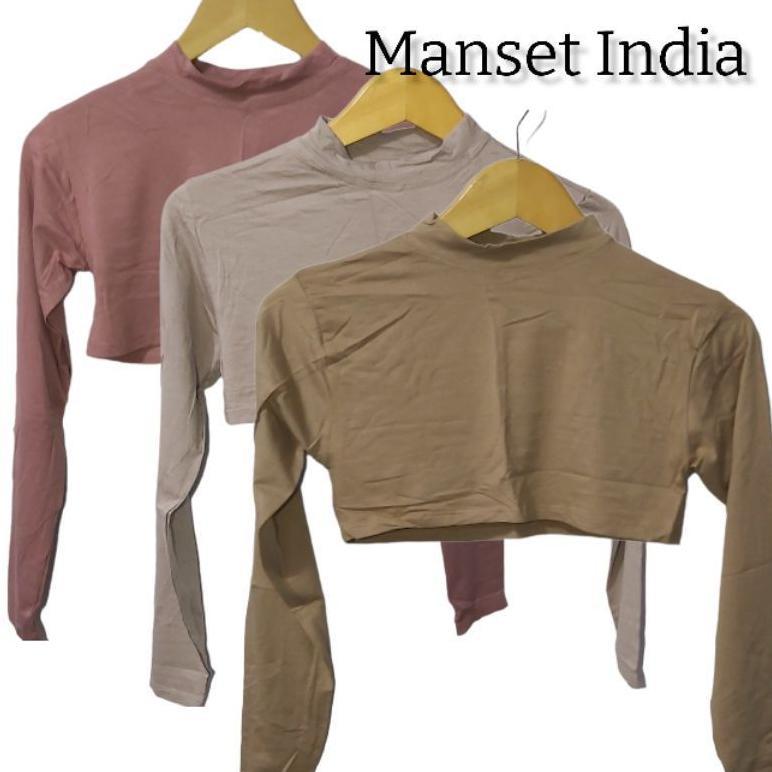 Manset India Crop Top/Manset Uniqlo Kaos Premium Original