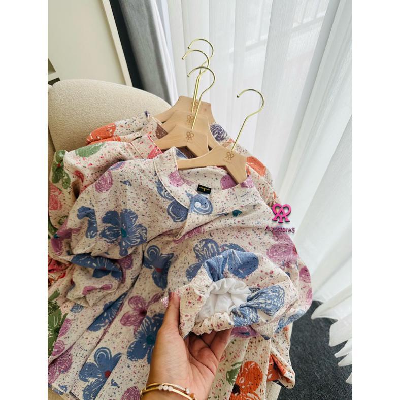 Blouse Puffy Crinkle Motif // Atasan Lengan Balon Harga Grosir