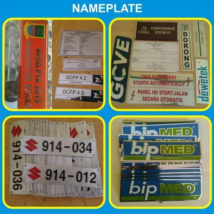 Etching nameplate, medali, nametag, pin & plakat
