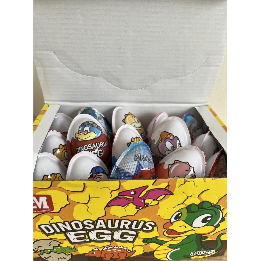 Snack Chocolate Coklat Dinosaurus Egg 1 Box 30pcs