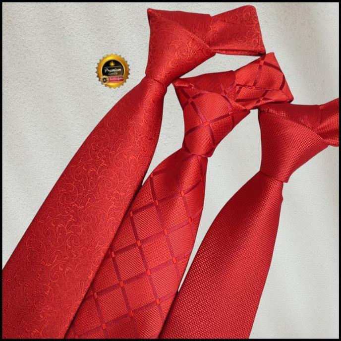 dasi panjang merah dasi simpul manual dasi pria dasi merah mewah