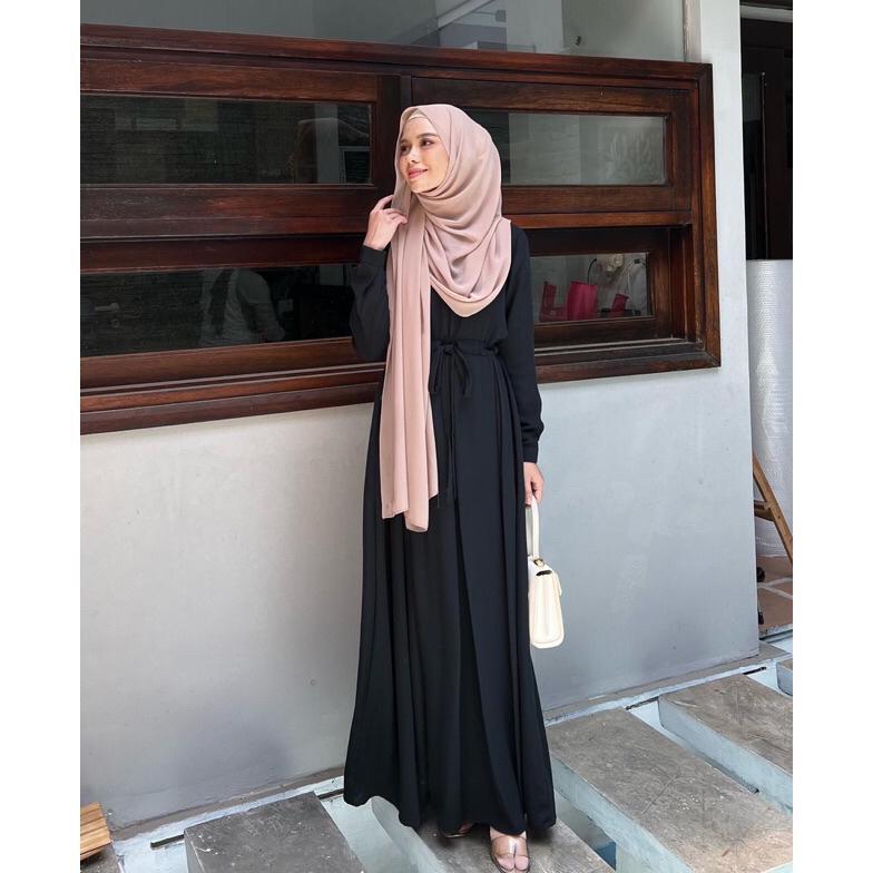 CUCI GUDANG Elmiza - Rahayu Dress Bahan Premium Wollycrepe Dress Wanita Remaja Terbaru Elegan