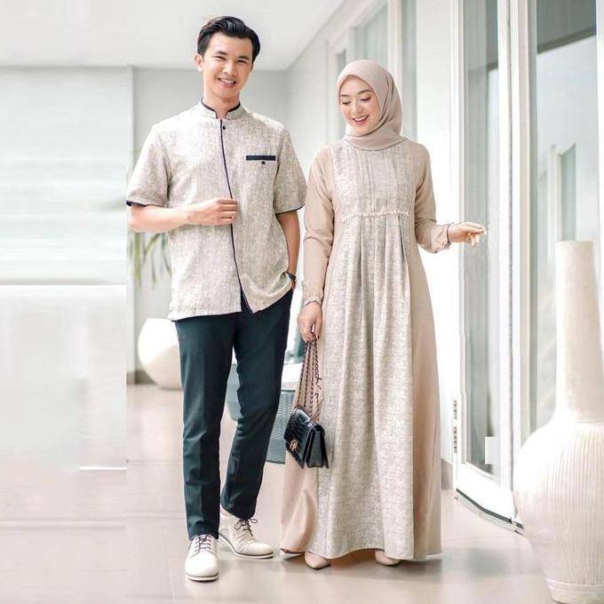 KEBAYA COUPLE - Gamis Couple Syar'i Ameena Gamis Pasangan Lebaran Syari Modern Dress Couple Lebaran 