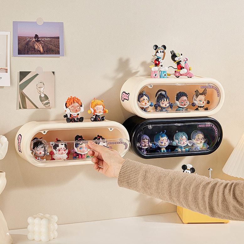 Rak Display Mainan Box Pajangan Box Gantung Rak Pajangan Rak Penyimpanan Mainan Acrylic Plastic Kota