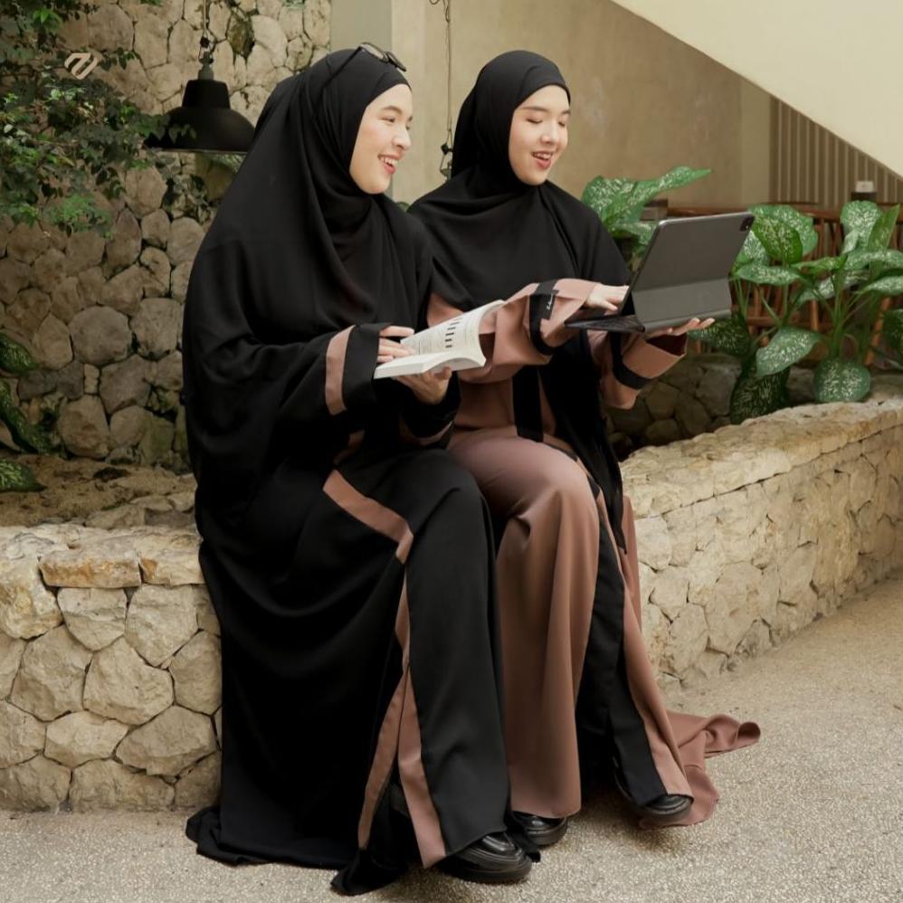 BEST DEALS ZAFARNAZ | RADWAH SERIES | ABAYA WANITA MUSLIM MEWAH SIMPLE SYARI REMAJA DRESS HITAM