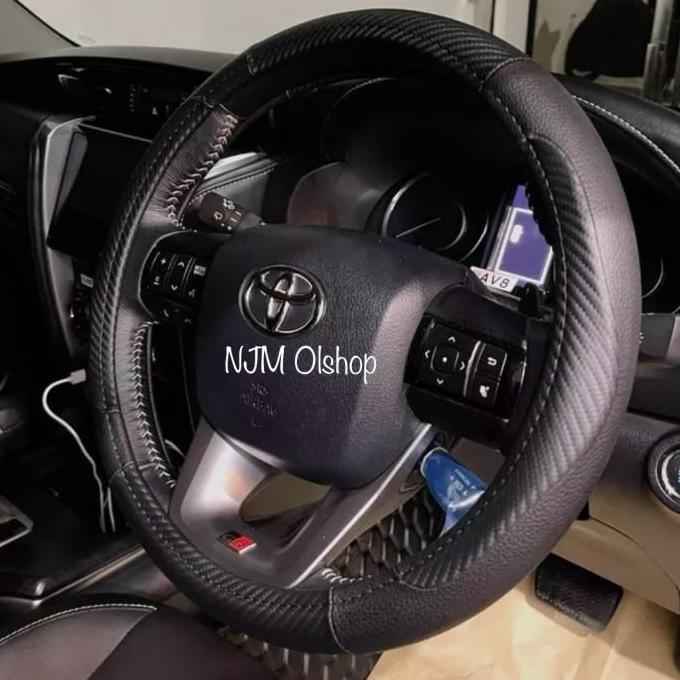 Sarung stir mobil fortuner - fortuner VRZ / cover stir pajero sport