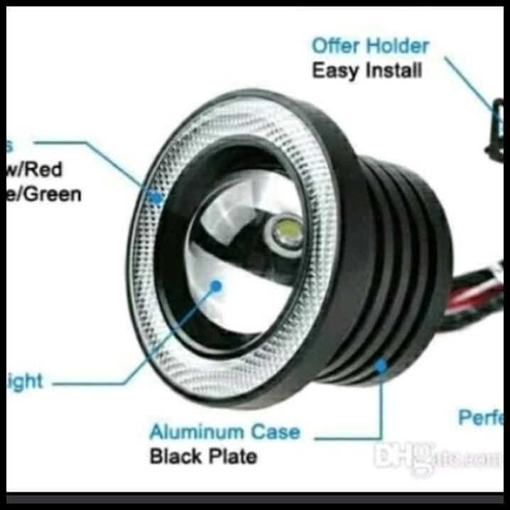 DISKON FOG LAMP ENGEL EYES RING 89 LED 2 WARNA MOBIL WULING ALMAZ