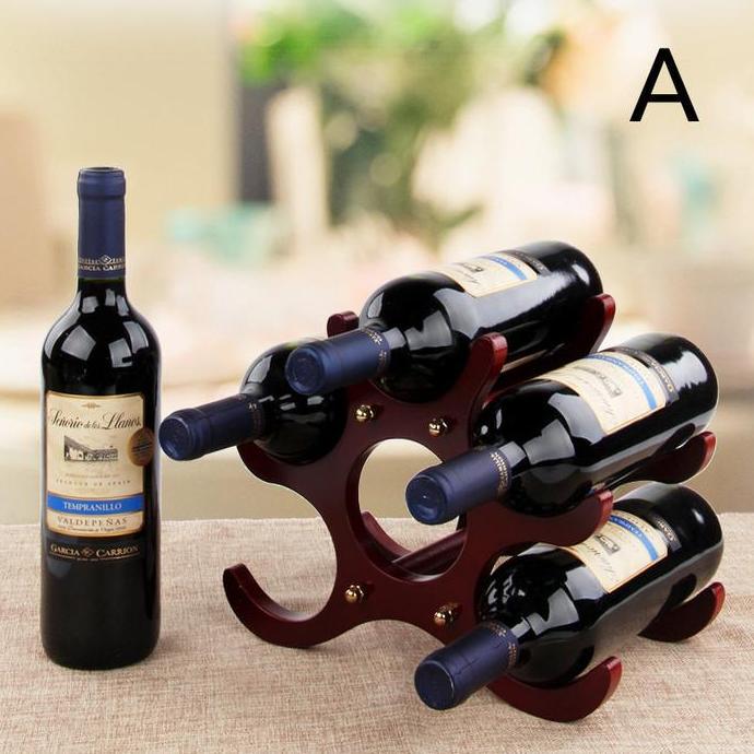 Rak Display Wine Kayu