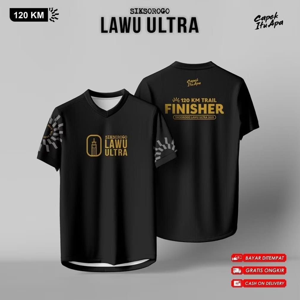 (Terbaru) JERSEY FINISHER LARI RUNNING TRAIL MARATHON SIKSO ROGO LAWU ULTRA 2025 (Terlaris)