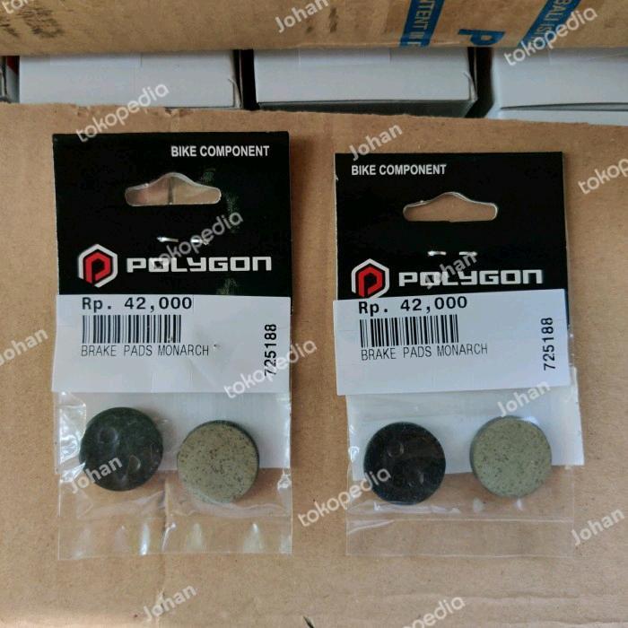 brake pads kampas rem cakram sepeda monarch united polygon bulat