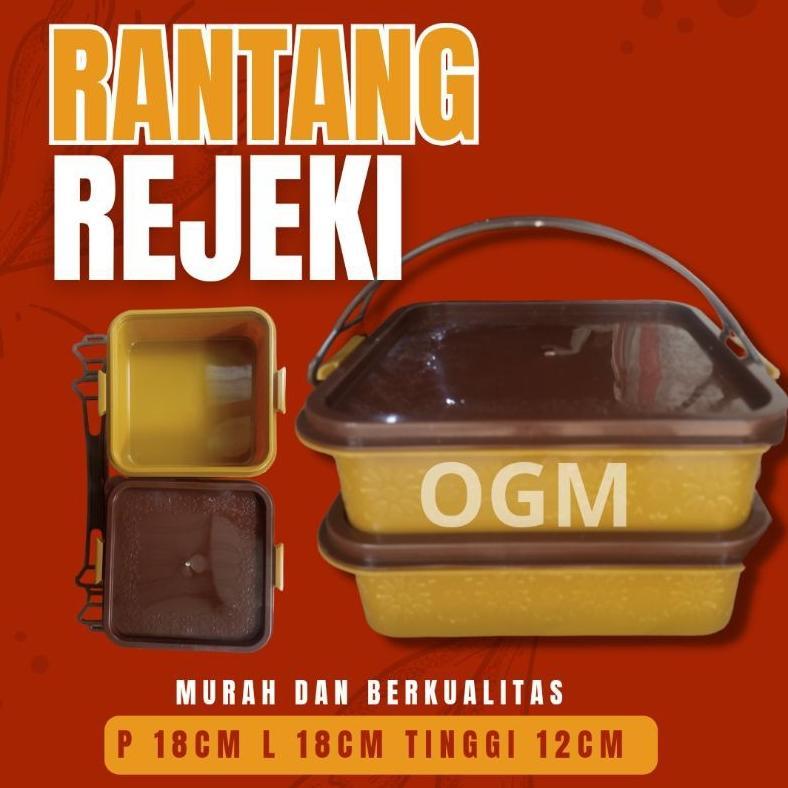 sale RANTANG SUSUN 2 KOTAK REJEKI / RANTANG SUSUN 2 MURAH / RANTANG HAJATAN  SUSUN 2