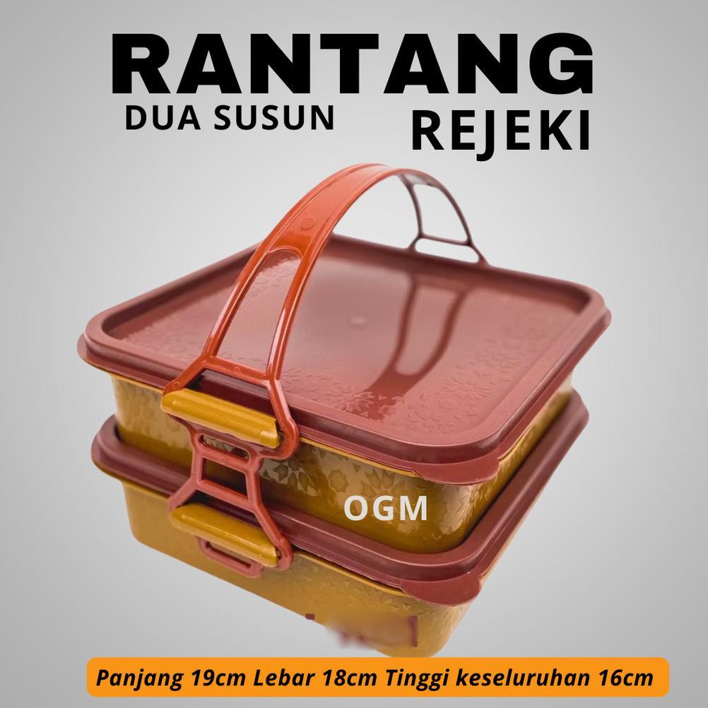 PROMO RANTANG SUSUN 2 KOTAK REJEKI / RANTANG SUSUN 2 MURAH / RANTANG HAJATAN  SUSUN 2