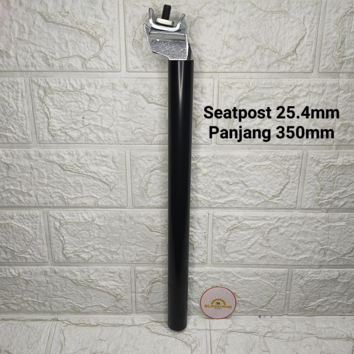 Seatpost 25.4 Alloy Tiang Cagak Sadel 25.4mm Panjang 350mm BMX Mini RB
