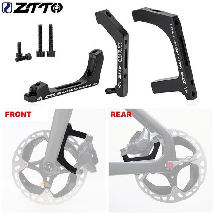 ZTTO Adaptor Kaliper Disc Brake Flat Mount  140 160 Sepeda RB Gravel