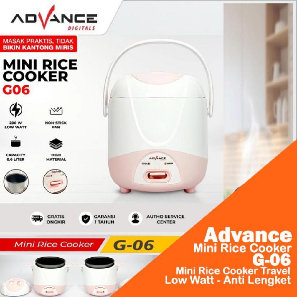 BIG SALE Advance Digitals Mini Rice Coocker G06 Rice Coocker Kecil Anak Kosan Low Watt Penanak Nasi 
