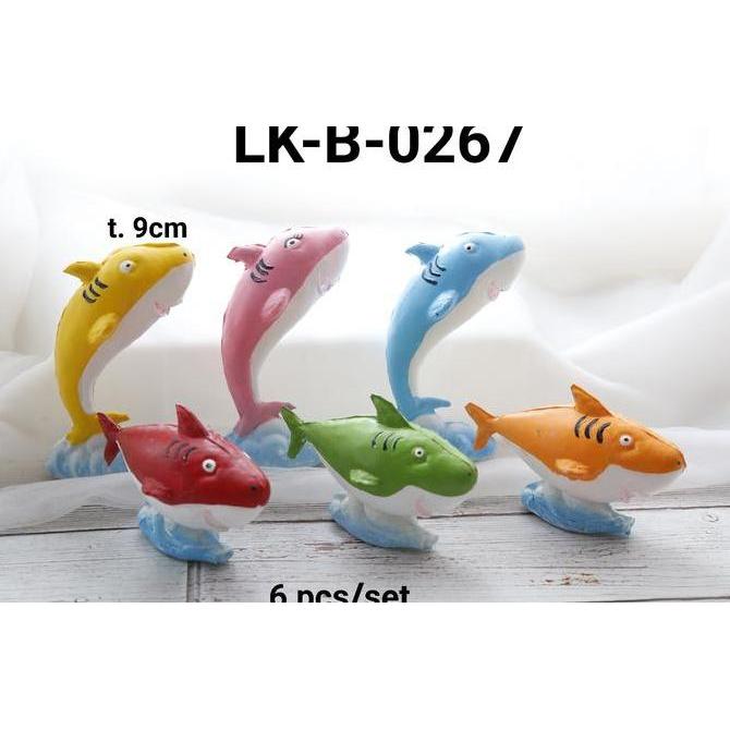 LK-B-0267 Topper cake hiasan kue tart lokal baby shark