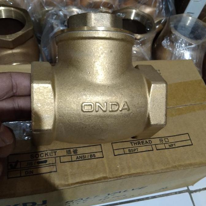 check Valve Onda 2inch Kuningan/klep tabok Onda 2" kuningan