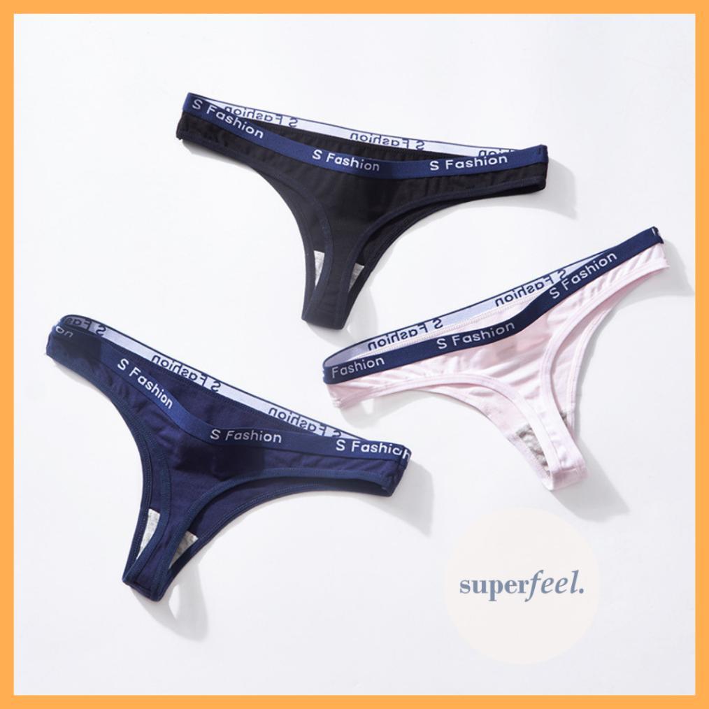 Terbaru Sfl Celana Dalam Seksi Thong Cd Wanita G String Katun Cotton Anti Bau Gatal Kolor Cangcut Se