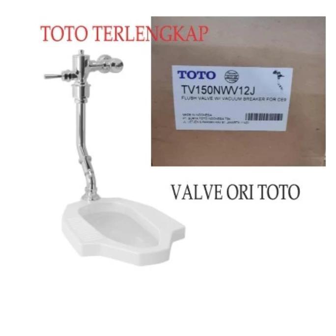 Murah Kloset Jongkok Toto Ce9 Lengkap Flush Valve Closet Jongkok Otomatis