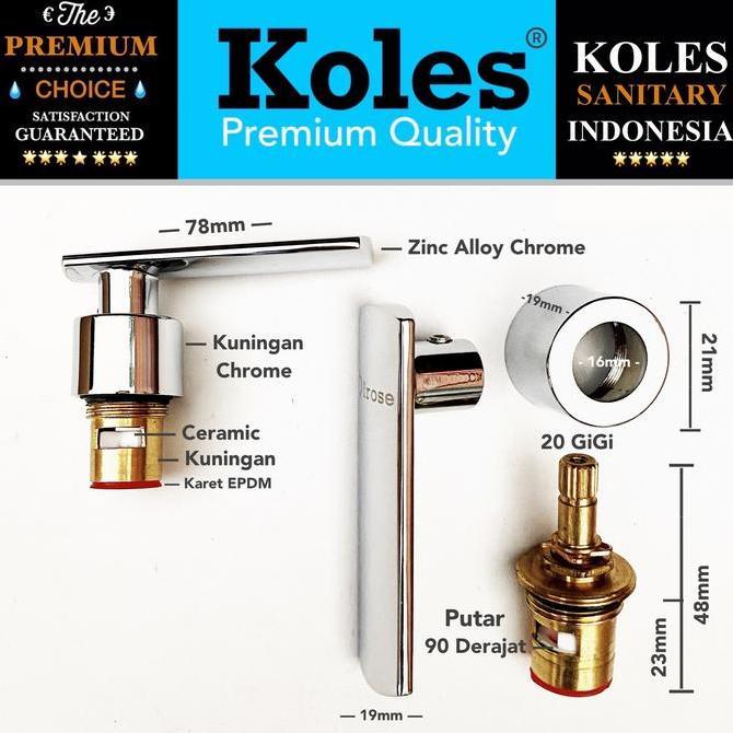 KOLES B17 Handle Kran Handel Plus Jantung Valve Kran Air Dingin