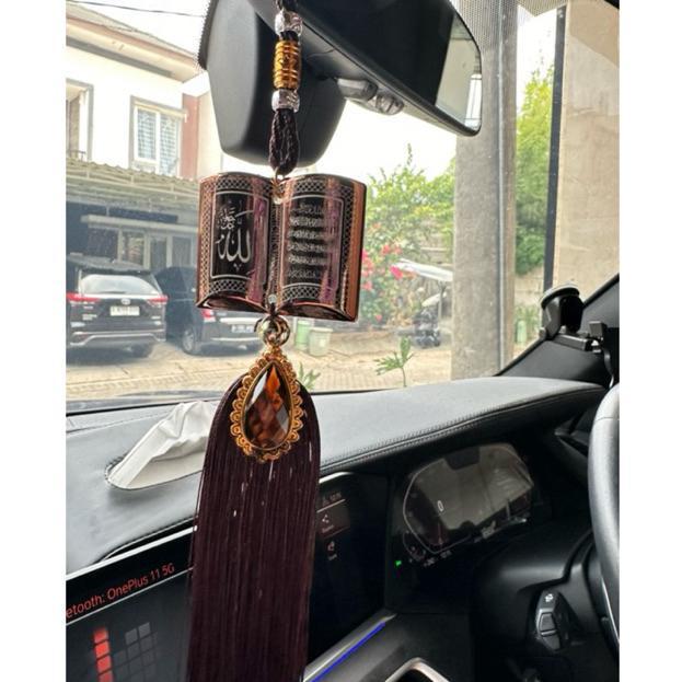 Promo Ic - Gantungan Mobil Kaligrafi / Gantungan Spion Lafal Allah-Muhammad Aksesoris Mobil Islami M