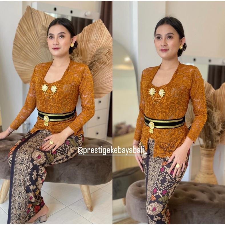 HOT SALE (Bisa COD) ONE SET KEBAYA SOFIA STRAIT/Setelan Kebaya Sofia/Kebaya Brokat Sofia/Kebaya Bali