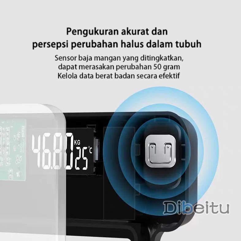 NEW Timbangan Badan Digital 180KG Timbangan Berat Badan Digital USB Charger Pengukur Suhu Ruangan