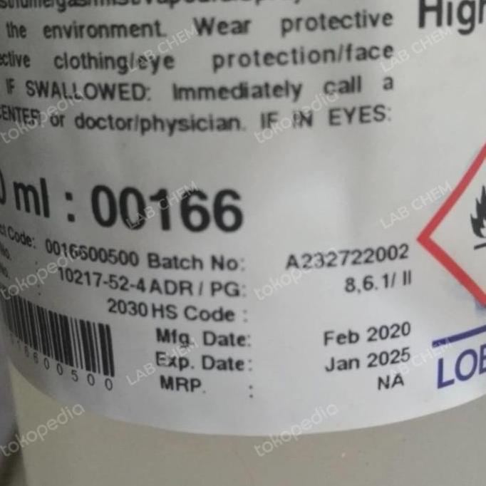 Hydrazine Hydrate 80% Ar Cat. 166-500Ml Lab Chem