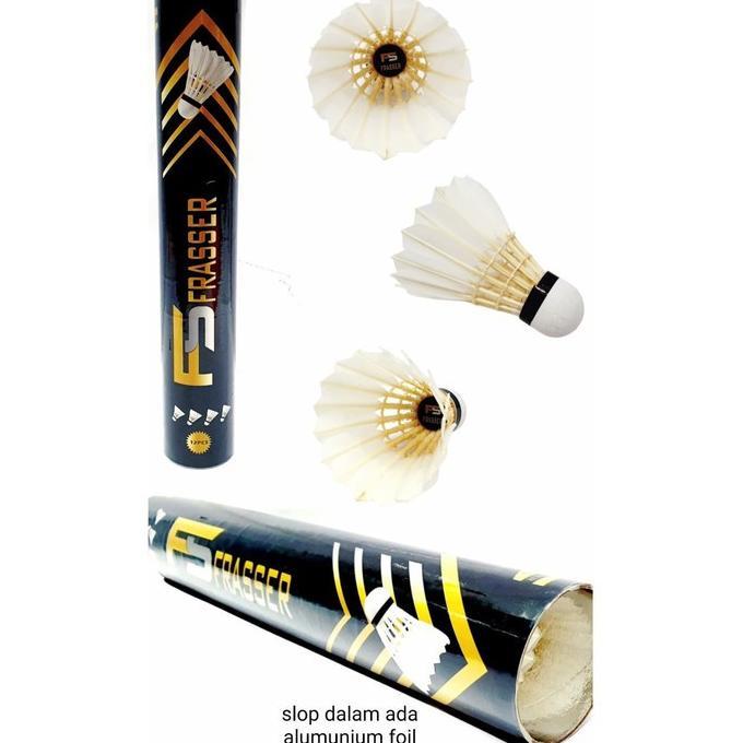 CUCI GUDANG Frasser Shuttlecock Badminton Kok Bulutangkis Frasser Air Force Gold