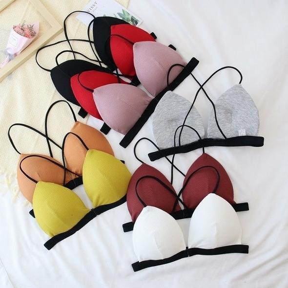 PREMIUM 266 Bra Kancing Depan Tanpa Kawat Wanita Beha Perempuan Cup A AB B Front Open Kait Dinas Sek