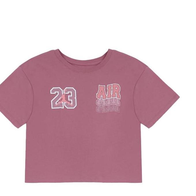 Nike Jordan Kids 23 Air Wave SS Boxy Tee. Kaos Anak Perempuan