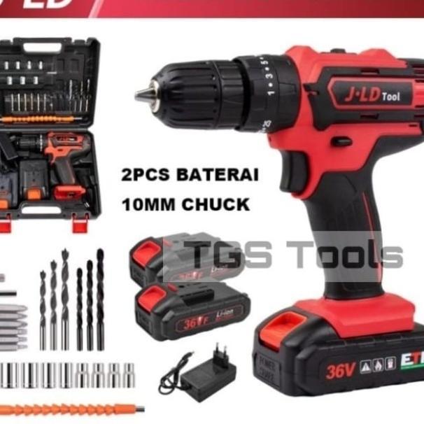 Mesin Bor Baterai Bor Listrik / Bor Beton Cas 2 Baterai Set 36V - Jld