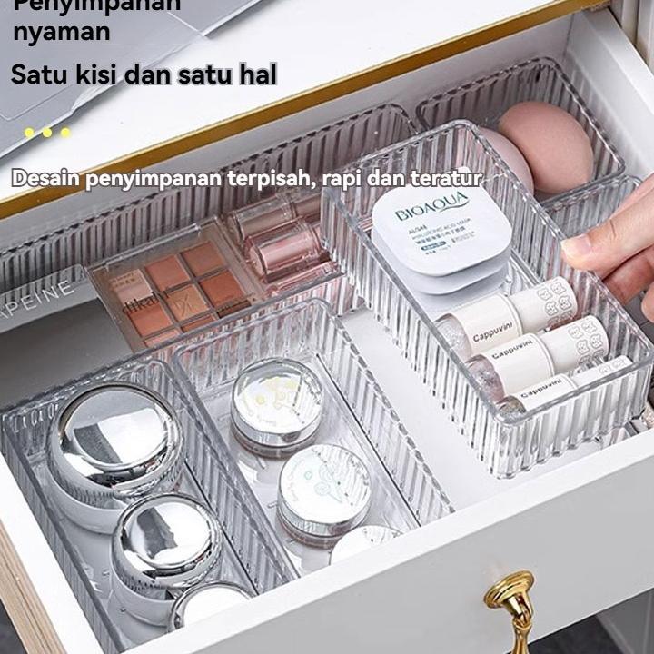 VIREXACORNER KOTAK AKRILIK LACI AKRILIK STORAGE ORGANIZER ACRYLIC TEMPAT PENYIMPANAN SERBAGUNA | DRA