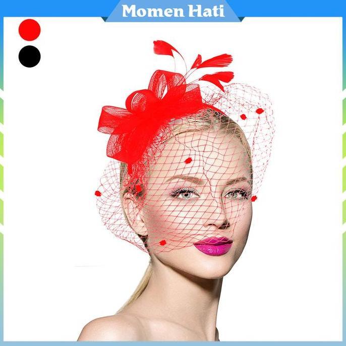 ZISIMAHE Hiasan Rambut Pesta / Dekorasi Pengantin / Topi Kecil / Aksesoris Bulu Untuk Kepala