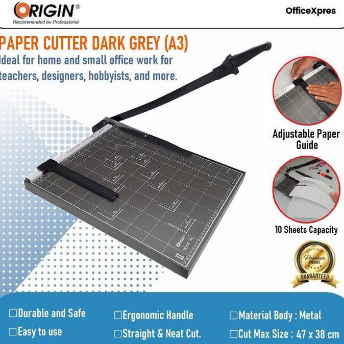 DERADUAJI Alat Pemotong Kertas A3 / Alat Potong Kertas / Paper Cutter A3 Origin