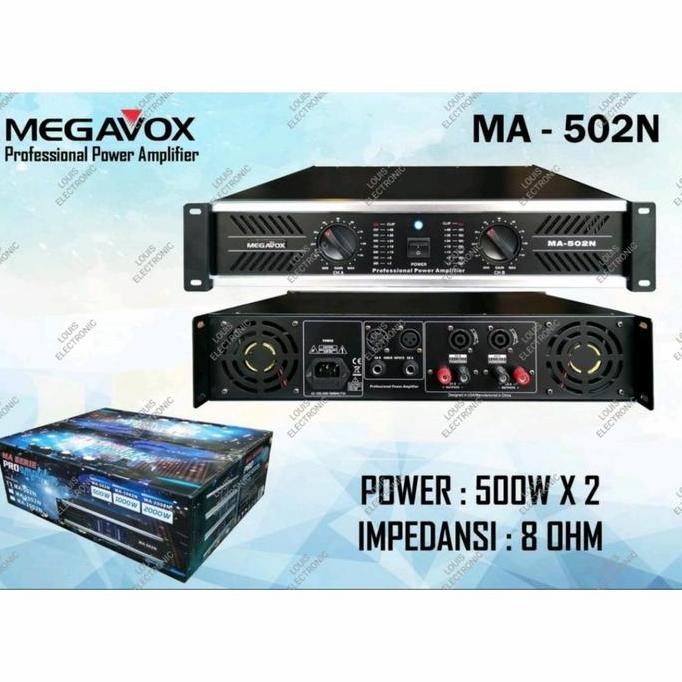 Power Amplifier MEGAVOX MA 502 N Ampli MEGAVOX MA 502N MA502 Original