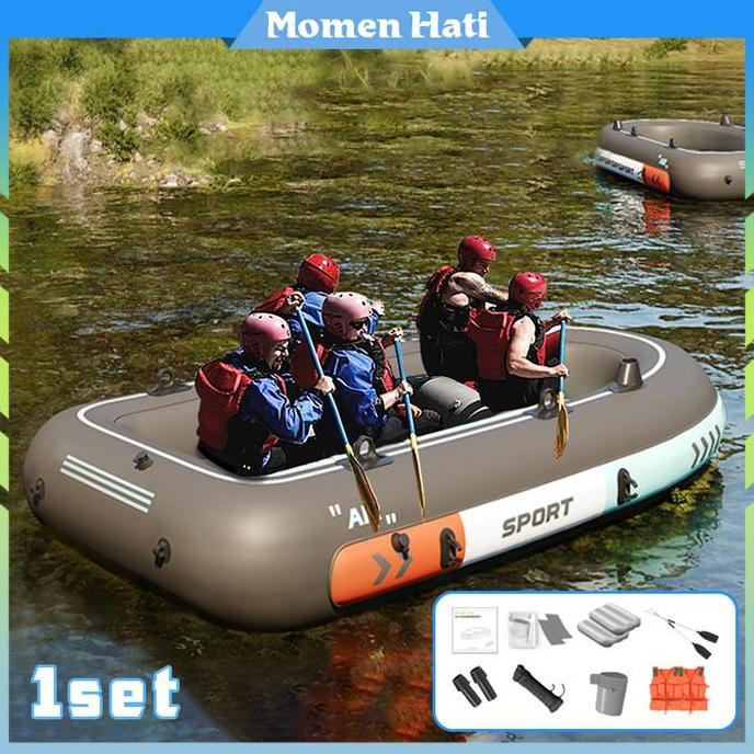 SASGIVER Perahu Karet Untuk Mancing Perahu Sekoci Perahu Karet Rafting 4 Orang