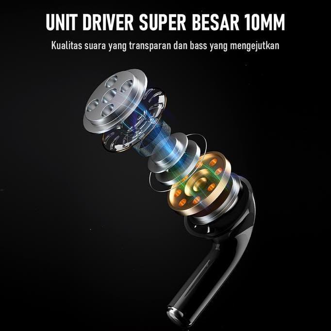 Odio- Paket Bundling Robot Tws Wireless Earphone Airbuds New T50S Dan Case T50S Original Bluetooth 6