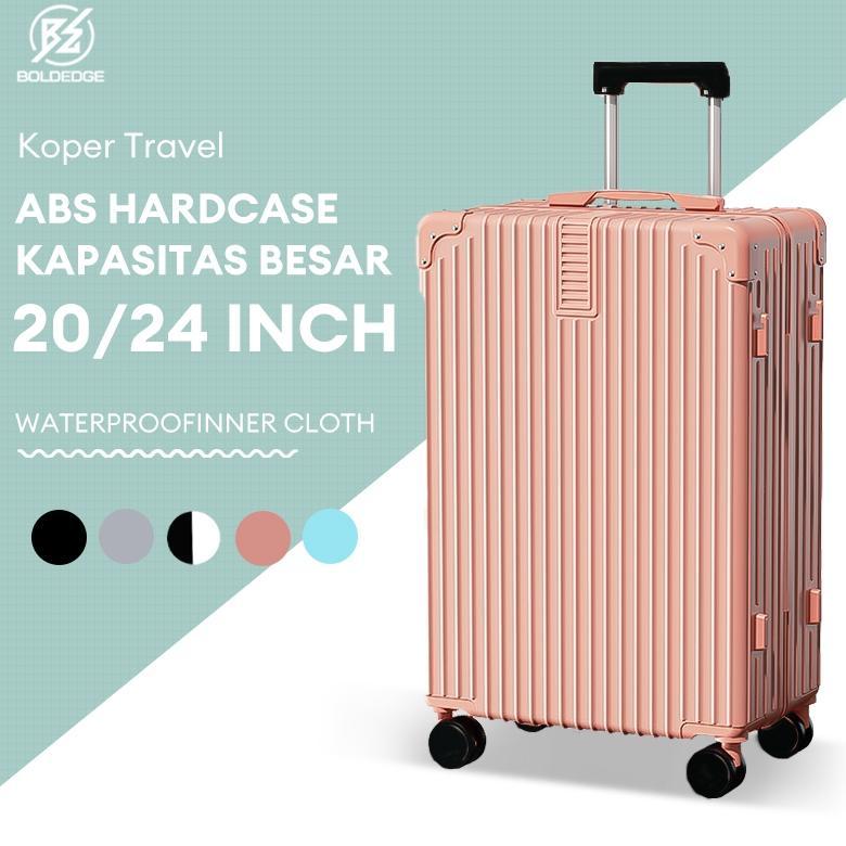 BoldEdge Koper 20/24 Inch ABS Hardcase Kabin Bagasi Koper Travel Ringan Koper Modis Bagasi Koper